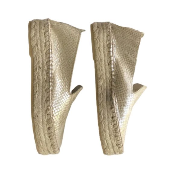 ALDO Reptile Embossed Metallic Platform Espadrille - Picture 5 of 9